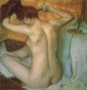 Edgar Degas Woman Combing Her Hair oil painting reproduction